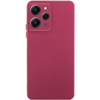 Чохол TPU GETMAN Liquid Silk Full Camera для Xiaomi Redmi 12 Бордовий / Marsala