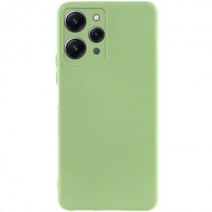 Чехол TPU GETMAN Liquid Silk Full Camera для Xiaomi Redmi 12 Зеленый / Pistachio