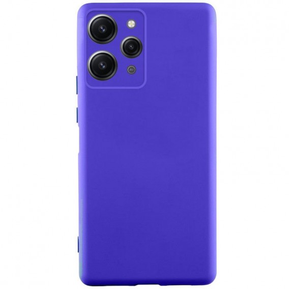 Чохол TPU GETMAN Liquid Silk Full Camera для Xiaomi Redmi 12 Синій / Iris