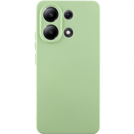 Чехол TPU GETMAN Liquid Silk Full Camera для Xiaomi Redmi Note 13 4G Зеленый / Pistachio
