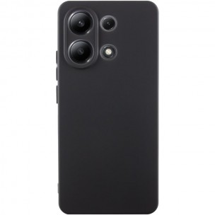 Чехол TPU GETMAN Liquid Silk Full Camera для Xiaomi Redmi Note 13 4G Черный / Black