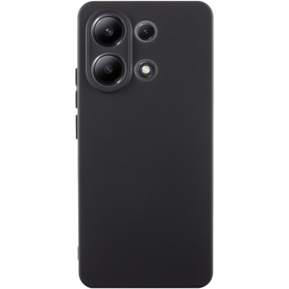 Чохол TPU GETMAN Liquid Silk Full Camera для Xiaomi Redmi Note 13 4G Чорний / Black