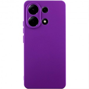Чохол TPU GETMAN Liquid Silk Full Camera для Xiaomi Redmi Note 13 4G Фіолетовий / Purple