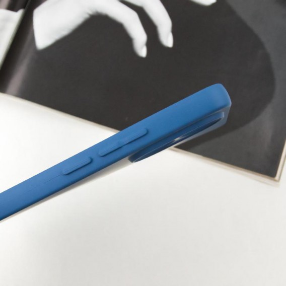 Чехол TPU GETMAN Liquid Silk Full Camera для Xiaomi Redmi Note 13 Pro 4G / Poco M6 Pro 4G / Note 14S Синий / Navy Blue