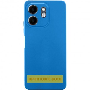 Чохол TPU GETMAN Liquid Silk Full Camera для Xiaomi Redmi Note 14 4G (Europe version) Синій / Royal blue