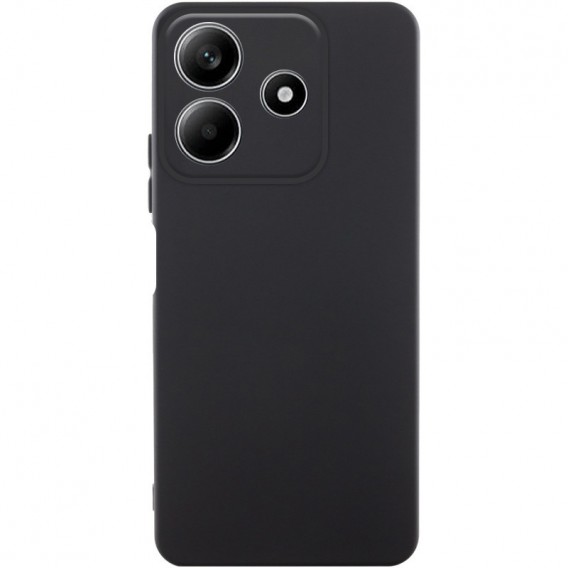 Чохол TPU GETMAN Liquid Silk Full Camera для Xiaomi Redmi Note 14 5G Чорний / Black