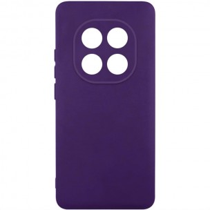 Чехол TPU GETMAN Liquid Silk Full Camera для Xiaomi Redmi Note 14 Pro+ 5G Темно фиолетовый / Dark Purple