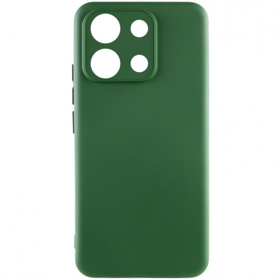 Чехол Silicone Cover Lakshmi Full Camera (AA) для Xiaomi Redmi Note 14S Зеленый / Dark green