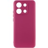 Чохол Silicone Cover Lakshmi Full Camera (AA) для Xiaomi Redmi Note 14S Бордовий / Marsala