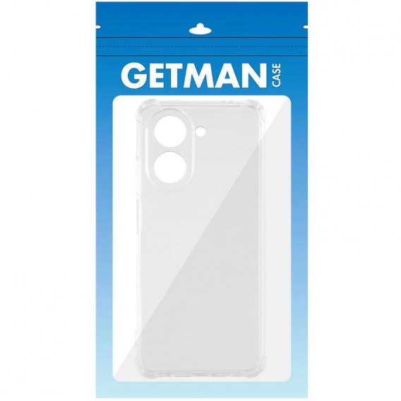 TPU чохол GETMAN Ease logo посилені кути Full Camera для Xiaomi Redmi A5 / Poco C71 Безбарвний (прозорий)