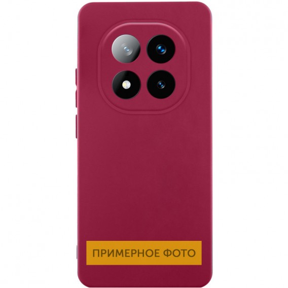 Чехол Silicone Cover Lakshmi Full Camera (AA) для Xiaomi Redmi A5 / Poco C71 Бордовый / Marsala