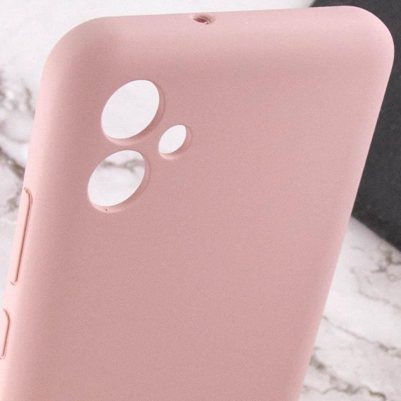 Чохол Silicone Cover Lakshmi Full Camera (AAA) для Samsung Galaxy A07 Рожевий / Pink Sand
