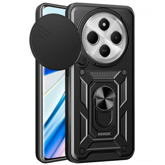 Чехол Ummi Camshield Serge Ring для Xiaomi Redmi 14C / A4 / Poco C75 / M7 5G Черный / Black