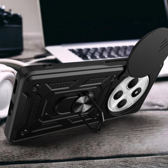 Чехол Ummi Camshield Serge Ring для Xiaomi Redmi 14C / A4 / Poco C75 / M7 5G Черный / Black