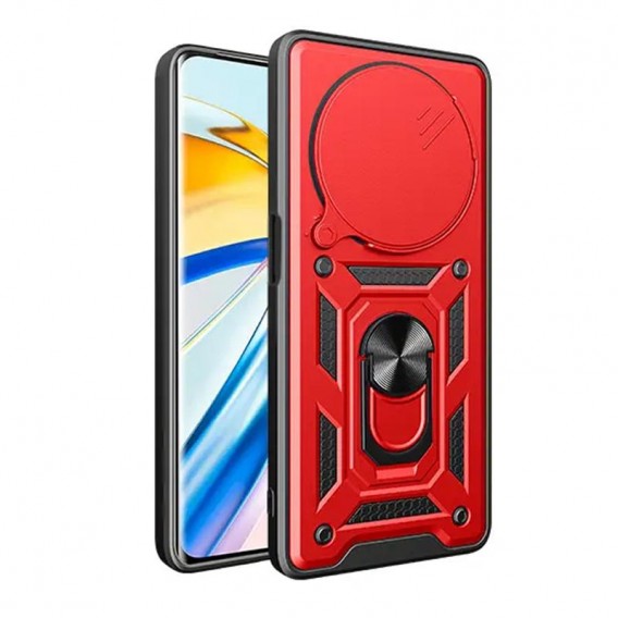 Чехол Ummi Camshield Serge Ring для Xiaomi Redmi 14C / A4 / Poco C75 / M7 5G Красный / Red