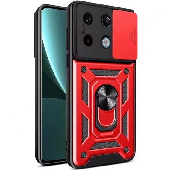 Чохол Ummi Camshield Serge Ring для Xiaomi Redmi Note 13 4G Червоний / Red