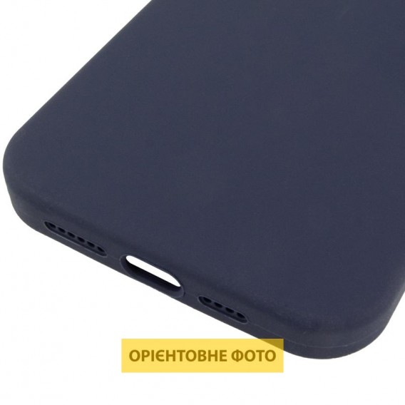Чохол Silicone Case (AA) Logo with MagSafe для Apple iPhone 17 Air (6.5") Темно-синій / Midnight blue