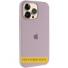 Чохол Silicone Case (AA) Logo with MagSafe для Apple iPhone 17 Air (6.5") Сірий / Lavender