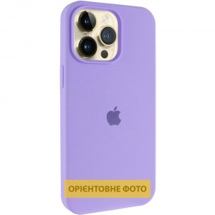 Чехол Silicone Case (AA) Logo with MagSafe для Apple iPhone 17 Pro (6.3 дюйма) Сиреневый / Dasheen