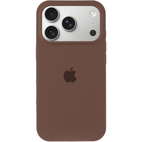 Чехол Silicone Case (AA) Logo with MagSafe для Apple iPhone 17 Pro (6.3 дюйма) Коричневый / Brown