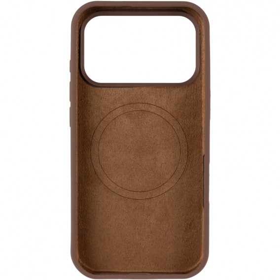 Чехол Silicone Case (AA) Logo with MagSafe для Apple iPhone 17 Pro Max (6.9 дюйма) Коричневый / Brown