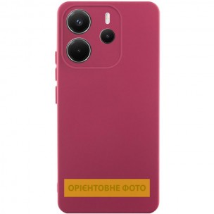 Чехол Silicone Cover Lakshmi Full Camera (AAA) для Xiaomi Redmi 15C (EU) Бордовый / Plum