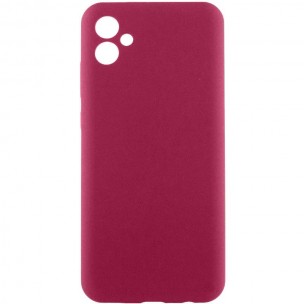 Чехол Silicone Cover Ummi Lakshmi Full Camera (AA) для Samsung Galaxy A07 Бордовый / Marsala