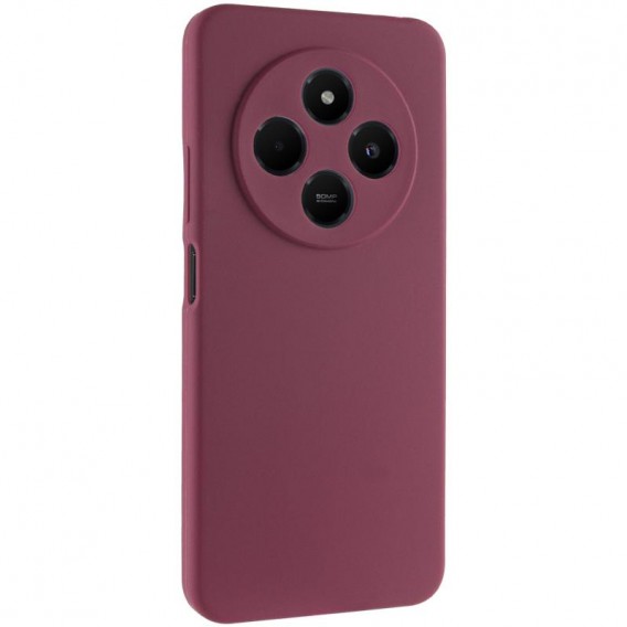 Чохол Silicone Cover Ummi Lakshmi Full Camera (AA) для Xiaomi Redmi 14C / Poco C75 Бордовий / Marsala