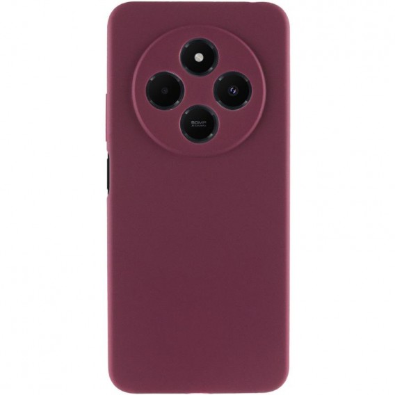 Чохол Silicone Cover Ummi Lakshmi Full Camera (AA) для Xiaomi Redmi 14C / Poco C75 Бордовий / Marsala