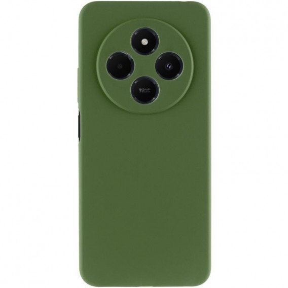 Чохол Silicone Cover Ummi Lakshmi Full Camera (AA) для Xiaomi Redmi 14C / Poco C75 Зелений / Dark green