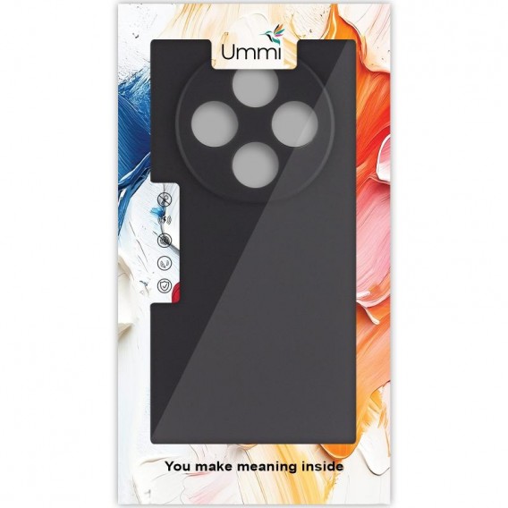 Чехол Silicone Cover Ummi Lakshmi Full Camera (AA) для Xiaomi Redmi 14C / Poco C75 Черный / Black