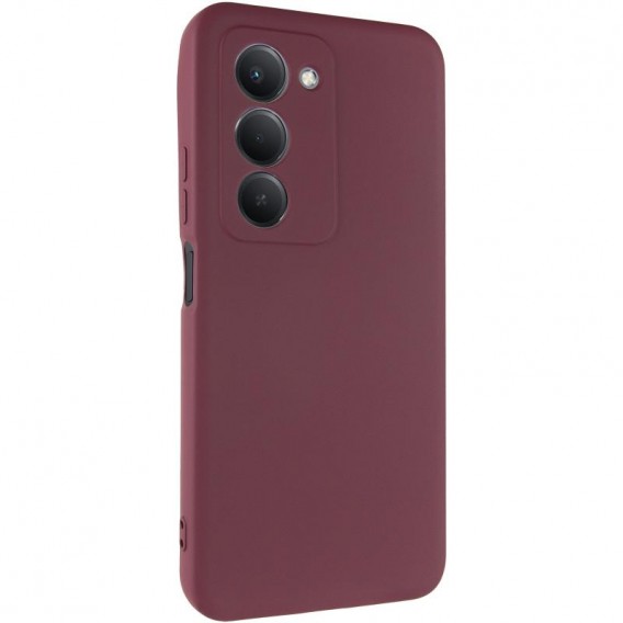 Чохол TPU GETMAN Liquid Silk Full Camera для Xiaomi Redmi 15 (EU) Бордовий / Marsala
