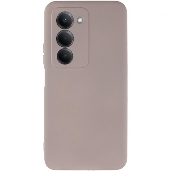 Чохол TPU GETMAN Liquid Silk Full Camera для Xiaomi Redmi 15 (EU) Сірий / Lavender