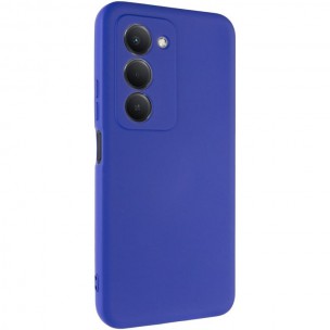 Чехол TPU GETMAN Liquid Silk Full Camera для Xiaomi Redmi 15 (EU) Синий / Deep navy