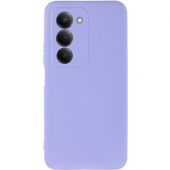Чохол TPU GETMAN Liquid Silk Full Camera для Xiaomi Redmi 15 (EU) Бузковий / Light purple