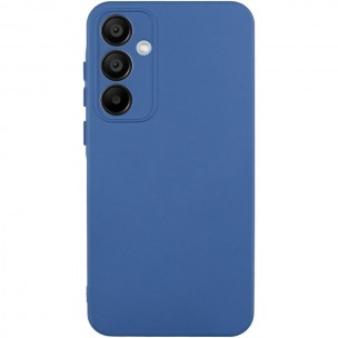 Чехол TPU GETMAN Liquid Silk Full Camera для Samsung Galaxy S24+ Синий / Navy Blue
