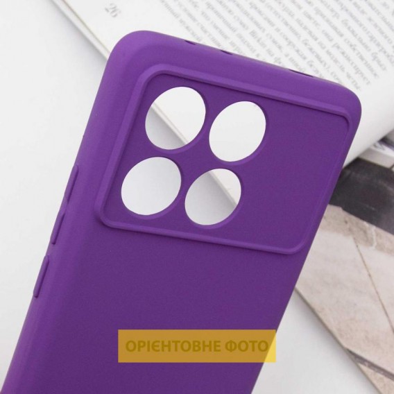 Чохол TPU GETMAN Liquid Silk Full Camera для Xiaomi Poco X6 / Note 13 Pro 5G Фіолетовий / Purple