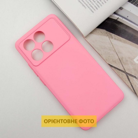 Чохол TPU GETMAN Liquid Silk Full Camera для Xiaomi Poco X6 / Note 13 Pro 5G Рожевий / Pink