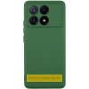 Чехол TPU GETMAN Liquid Silk Full Camera для Xiaomi Poco X6 / Note 13 Pro 5G Зеленый / Dark green