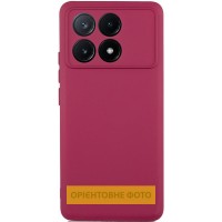 Чохол TPU GETMAN Liquid Silk Full Camera для Xiaomi Poco X6 / Note 13 Pro 5G Бордовий / Marsala