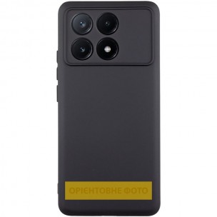 Чехол TPU GETMAN Liquid Silk Full Camera для Xiaomi Poco X6 / Note 13 Pro 5G Черный / Black