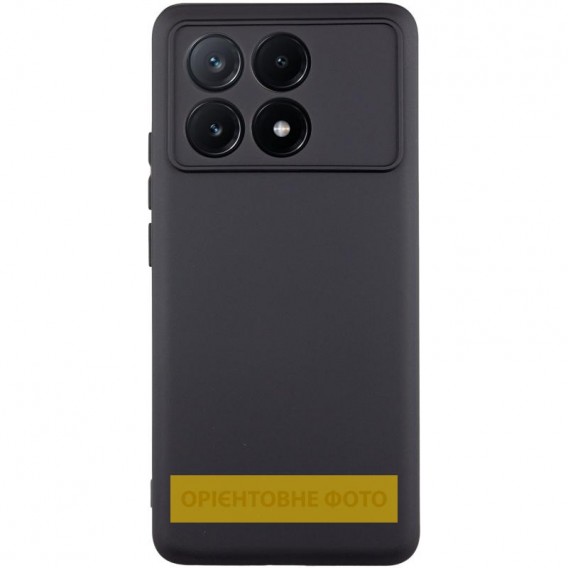 Чохол TPU GETMAN Liquid Silk Full Camera для Xiaomi Poco X6 / Note 13 Pro 5G Чорний / Black