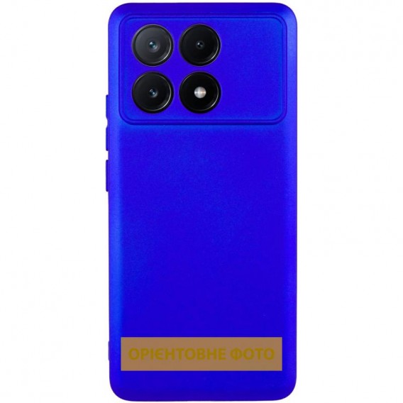 Чехол TPU GETMAN Liquid Silk Full Camera для Xiaomi Poco X6 / Note 13 Pro 5G Синий / Iris