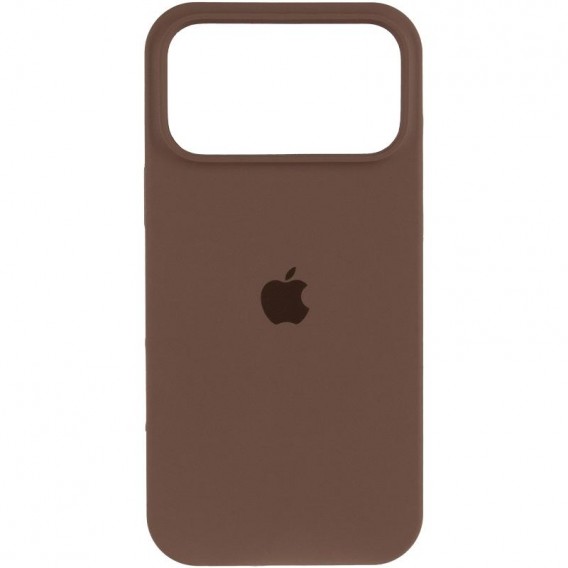 Чехол Silicone Case Full Protective (AA) для Apple iPhone 17 Pro (6.3") Коричневый / Brown