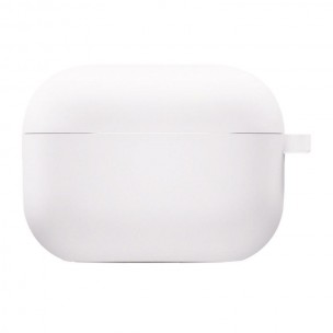 Силиконовый футляр с микрофиброй для наушников Airpods Pro 3 Белый / White Силиконовый футляр с микрофиброй для наушников Airpods Pro 3 Белый / White