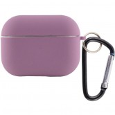 Силіконовий футляр з мікрофіброю для навушників Airpods Pro 3 Ліловий / Lilac Pride Силіконовий футляр з мікрофіброю для навушників Airpods Pro 3 Ліловий / Lilac Pride