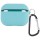 Силіконовий футляр з мікрофіброю для навушників Airpods Pro 3 Бірюзовий / Marine Green