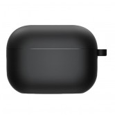 Силіконовий футляр з мікрофіброю для навушників Airpods Pro 3 Чорний / Black Силіконовий футляр з мікрофіброю для навушників Airpods Pro 3 Чорний / Black