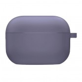 Силіконовий футляр з мікрофіброю для навушників Airpods Pro 3 Сірий / Lavender Gray Силіконовий футляр з мікрофіброю для навушників Airpods Pro 3 Сірий / Lavender Gray