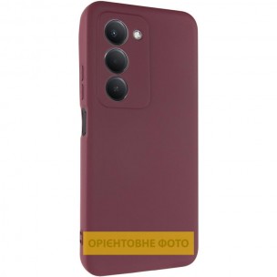 Чохол TPU GETMAN Liquid Silk Full Camera для Xiaomi Redmi 15 (Global) Бордовий / Marsala